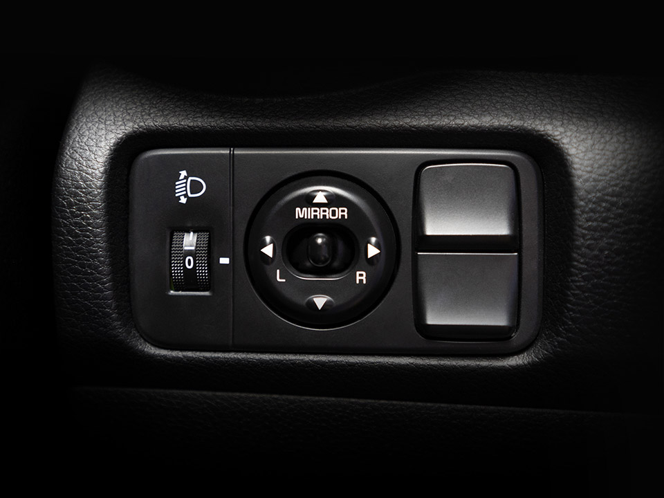 Power Side Mirror Control and Headlight Leveling Switch